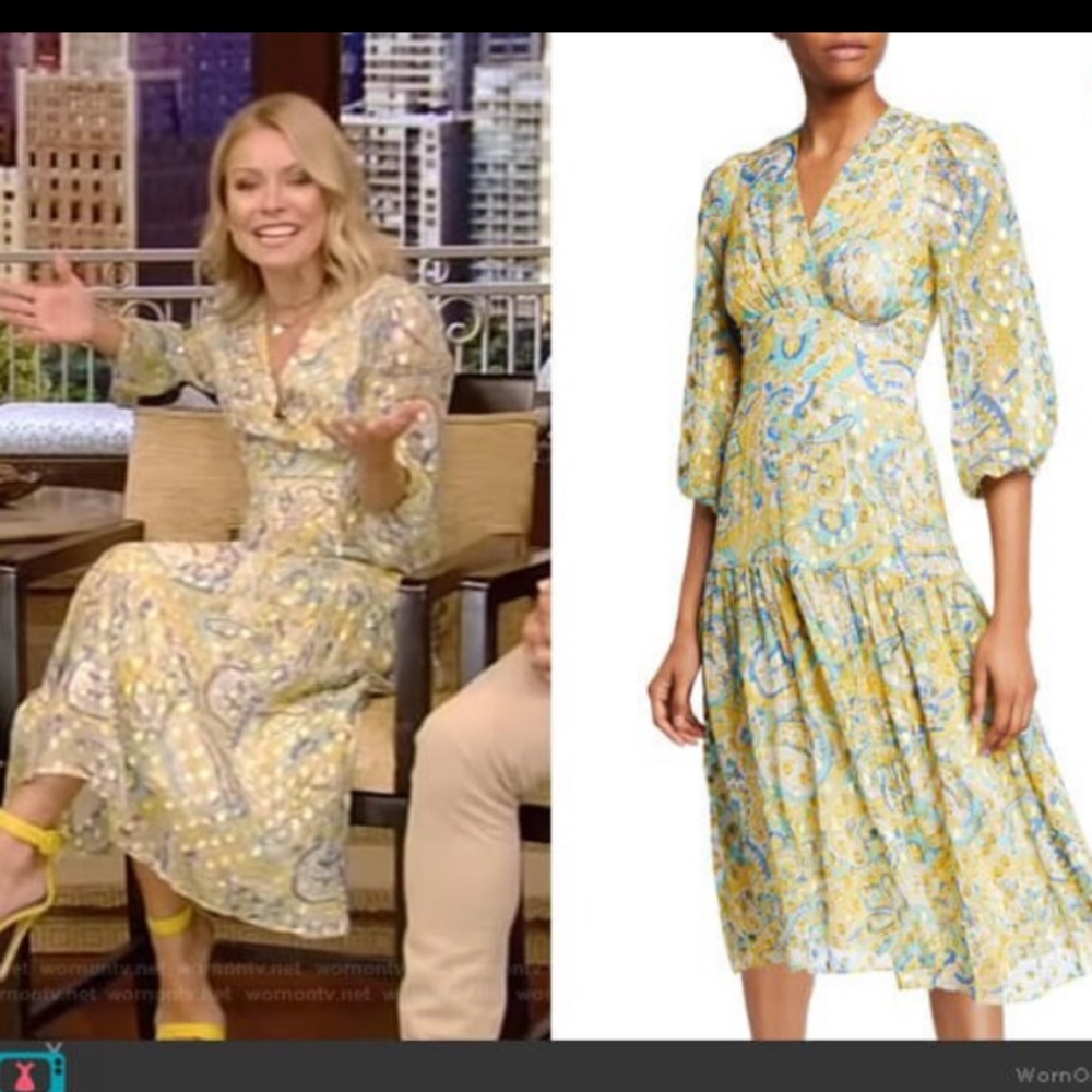 silk Shoshanna Anthropologie midi dress